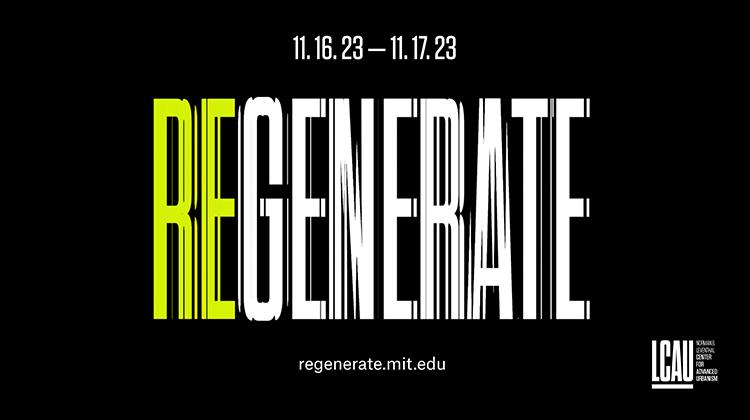 Conference ad for Regenerate Conference hosted by the LCAU