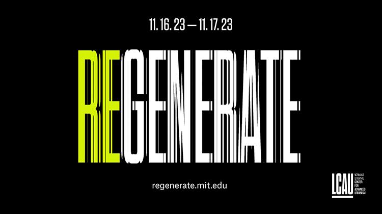 Conference ad for Regenerate Conference hosted by the LCAU
